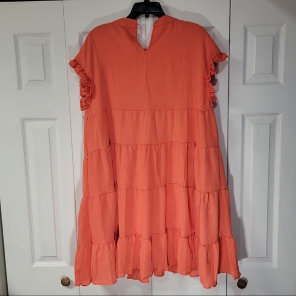 New Foteisy Flouncy Ruffled Babydoll Dress size large - Picture 4 of 7